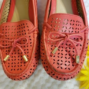 MICHAEL KORS CORAL LOAFERS